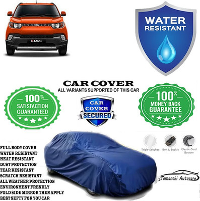 Tamanchi Autocare Car Cover For Mahindra KUV100 mFALCON D75 K8 5str(Blue)