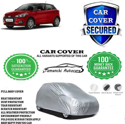 Tamanchi Autocare Car Cover For Hyundai Elite i20 Sportz Plus Dual Tone Petrol(Silver)