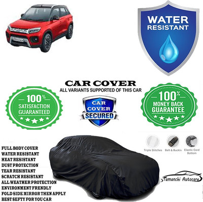Tamanchi Autocare Car Cover For Maruti Suzuki Vitara Brezza ZDi Plus Dual Tone(Black)