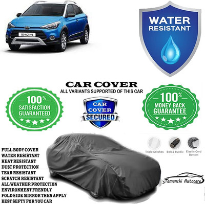 Tamanchi Autocare Car Cover For Hyundai i20 Active 1.2 SX with AVN(Grey)