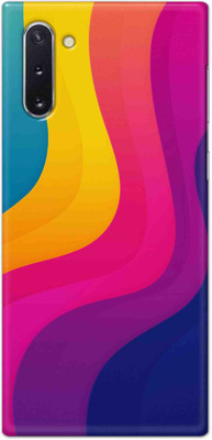 NDCOM Back Cover for Samsung Galaxy Note 10 Rainbow Color Wave Printed(Multicolor, Hard Case, Pack of: 1)