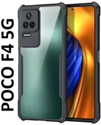 Phone Case Cover Bumper Case for POCO F4 5G(Black, Transparent, Shock Proof)