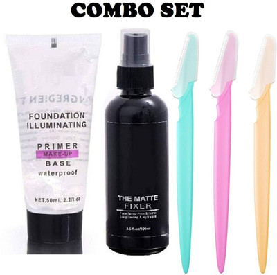 YAWI COMBO PACK FOR MATTE FIXER,PRIMER,Tinkle Razer(3 Items in the set)