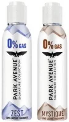 PARK AVENUE Zest and Mystique No Gas Deodorant Combo, Long Lasting, Pack of 2 Deodorant Spray  -  For Men & Women