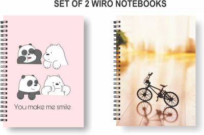 Papco Notebooks A5 Diary Ruled 144 Pages(Multicolor, Pack of 2)