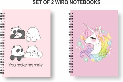 Papco Notebooks A5 Diary Ruled 144 Pages(Multicolor, Pack of 2)