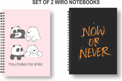 Papco Notebooks A5 Diary Ruled 144 Pages(Multicolor, Pack of 2)