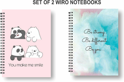 Papco Notebooks A5 Diary Ruled 144 Pages(Multicolor, Pack of 2)