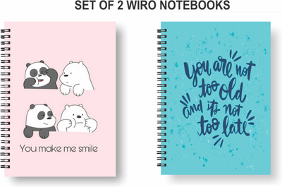 Papco Notebooks A5 Diary Ruled 144 Pages(Multicolor, Pack of 2)