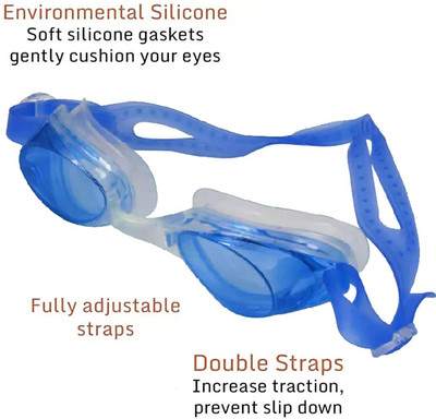 Swikaar Adjustable Swimming Goggles with Ear Plugs for Men Women SE21 Swimming Goggles