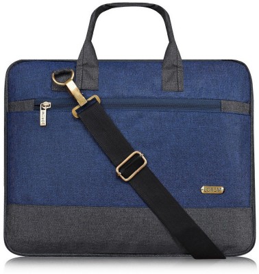LOREM Blue & Grey Color Faux Leather 10L Messenger Bag For Men & Women OE-New-BG34 Waterproof Messenger Bag(Blue, 10 L)