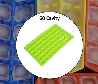 HomeSign Green Plastic Ice Cube Tray(Pack of1)