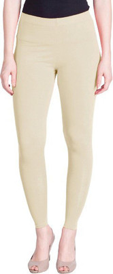 MY MAYRA Ankle Length  Western Wear Legging(Yellow, Solid)