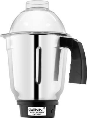 Gemini Liquid jar for Mixer Grinder Stainless Steel Mixer LIQUID Jar with Handle MGF18 Mixer Juicer Jar(1000 ml)