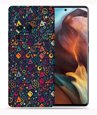 SkinoMania X80 Pro-5G Mobile Skin(Multicolour Geometric Shapes)