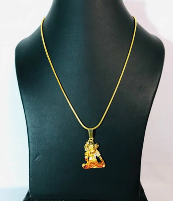 shri haridas Shiv Shankar Locket 3 Beads Alloy Chain