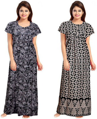Sarthak Creation Women Nighty Set(Multicolor)