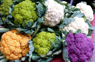 CYBEXIS HUA-99 - Colorful Cauliflower Mix of 5 Varieties - (1350 Seeds) Seed(1350 per packet)