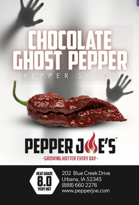 VibeX ® VMR-757 Chocolate Ghost Chilli Pepper Seeds Seed(200 per packet)