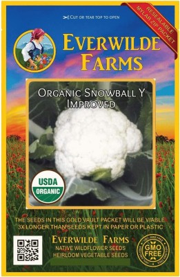 CYBEXIS GBPUT-95 - Organic Snowball Y Improved Cauliflower - (450 Seeds) Seed(450 per packet)