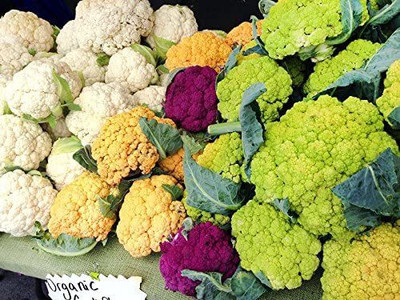VibeX VVI-72 - 4 Varieties Purple Green Yellow Cauliflower - (1350 Seeds) Seed(1350 per packet)