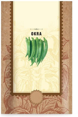 CYBEXIS LX-13 - Okra Seven Lines Lady Finger - (1350 Seeds) Seed(1350 per packet)