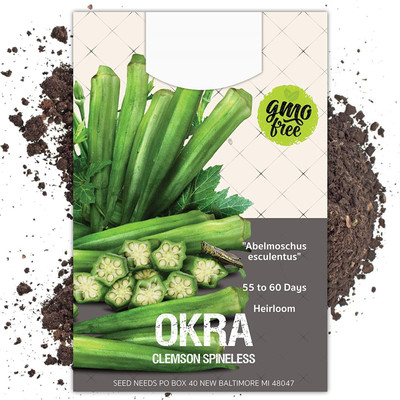 VibeX ® VXI-621 F1 Hybrid Okra Green Seeds Seed(100 per packet)