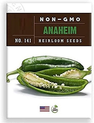 CYBEXIS VVI-38 - Anaheim Chilli Pepper - (150 Seeds) Seed(150 per packet)