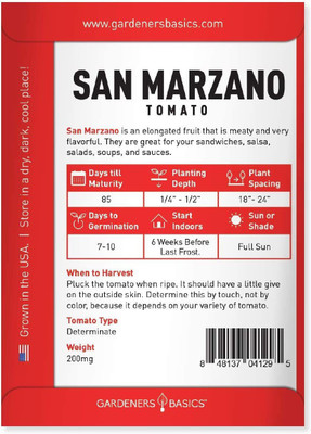 CYBEXIS LXI-90 - Hybrid San Marzano Tomato - (1350 Seeds) Seed(1350 per packet)
