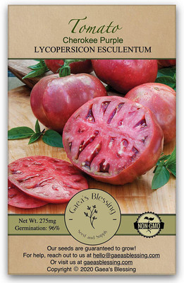 CYBEXIS LX-13 - Tomato - Cherokee Purple Slicing - (1350 Seeds) Seed(1350 per packet)