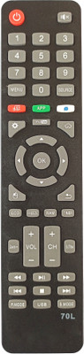 LipiWorld 70L LCD LED Smart TV Remote Control Compatible for  Mr Light Tv Remote Controller(Black)