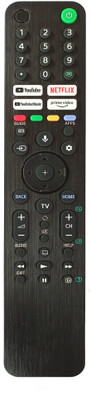 LipiWorld RMF-TX520P Led Smart TV Voice Remote with Netflix YouTube Prime Video Function Compatible for Sony Bravia Remote Controller(Black)