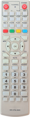 LipiWorld STB-2600 Set Top Box Remote Control Compatible for  Willett Remote Controller(Grey)
