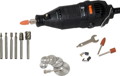 Digital Craft Die Grinder,6Pc HSS Rotary Burs Set,6Pc Circular Saw Blade, Rotary Tool(3 mm)