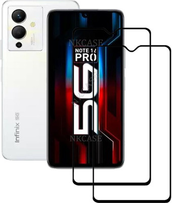 NKCASE Edge To Edge Tempered Glass for Infinix Note 12 Pro 5G(Pack of 2)
