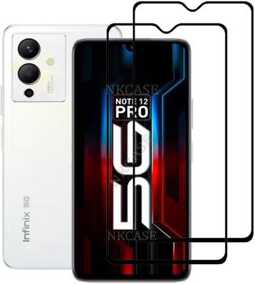 NKCASE Edge To Edge Tempered Glass for Infinix Note 12 Pro 5G(Pack of 2)