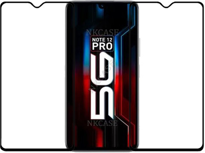 NKCASE Edge To Edge Tempered Glass for Infinix Note 12 Pro 5G(Pack of 2)