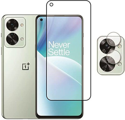 SHAKU Tempered Glass Guard for OnePlus Nord 2T 5G, Front & Camera Lens Protector(Pack of 1)