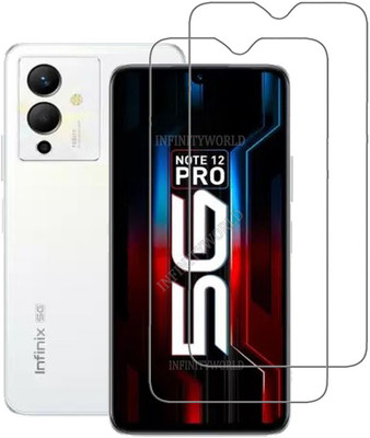 INFINITYWORLD Tempered Glass Guard for Infinix Note 12 Pro 5G(Pack of 2)
