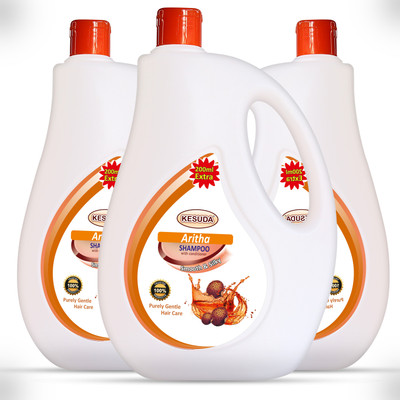 KESUDA Ritha Shampoo with Pure Extract of Soap nut (Ritha) for Daily Care(3 L)