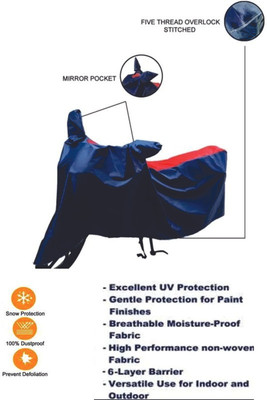 AUTOCAD Waterproof Two Wheeler Cover for Honda(CBR 150R, Red, Blue)