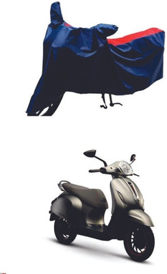 AutoGalaxy Waterproof Two Wheeler Cover for Bajaj(Chetak, Red, Blue)