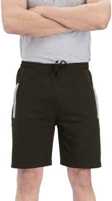 CKLSTORE Solid Men Brown Bermuda Shorts