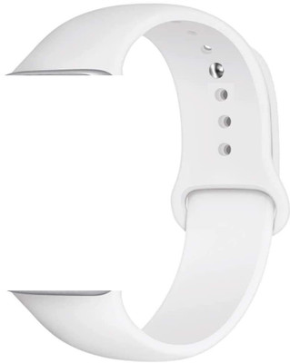 Speeqo Soft Silicone Sport Strap Band for iWatch 42mm/44mm, Watch Series 1/2/3/4/5/6/7 Smart Watch Strap(White)