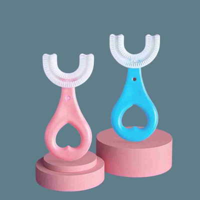 smilykid Children Toothbrush 360 Degree U-shaped For 1-6 Years Mouth-Cleaning Silicone Teether(Multicolor)