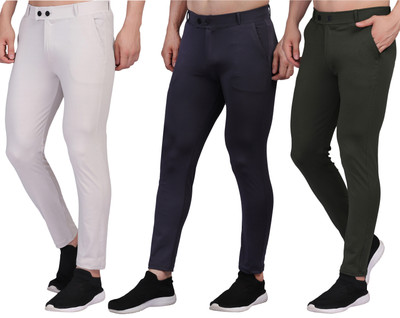DCR Solid Men Multicolor Track Pants