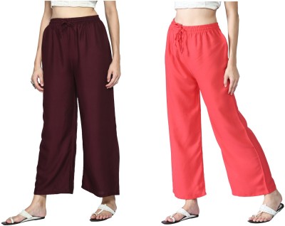 IndiWeaves Relaxed Women Multicolor Trousers