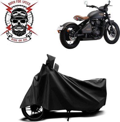 Ride or Die Waterproof Two Wheeler Cover for JAWA(Perak, Black)