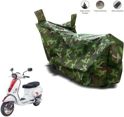 AUTOCAD Waterproof Two Wheeler Cover for Vespa(Vespa LX 125, Green)