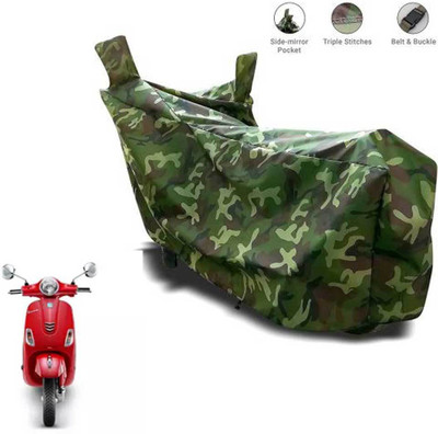 AUTOCAD Two Wheeler Cover for Vespa(Urban Club BS6, Green)